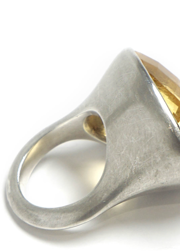 Citrine Bold Basic Ring